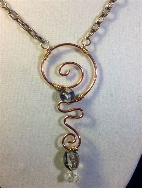 Wire Wrapped Pendant Necklace