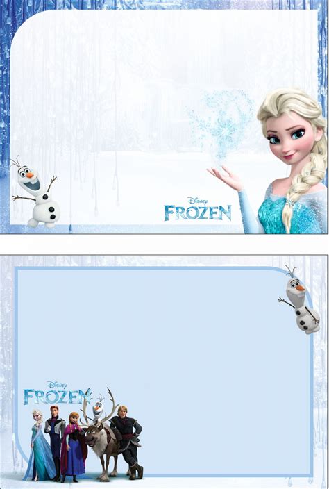 Frozen Birthday Card Template