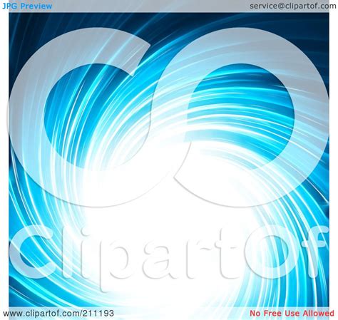 Royalty Free Rf Clipart Illustration Of A Blue Swirl Background With