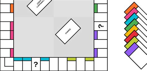 Blank Monopoly Board Game With Properties Paperzip
