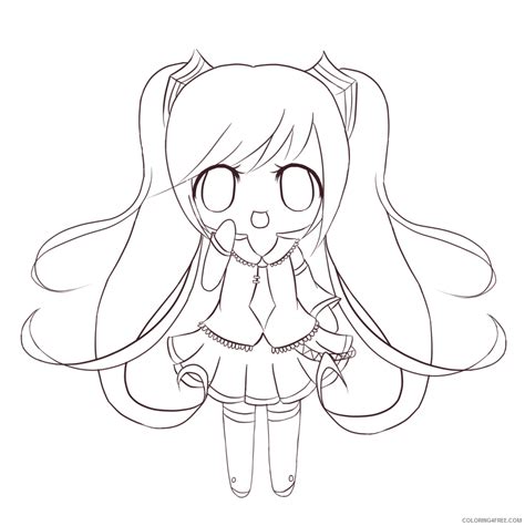 Anime Chibi Cat Coloring Pages Coloring Pages