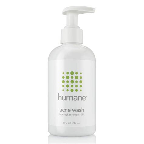 This is because animal welfare is one of the core values of veganism. Humane Maximum-Strength Acne Wash, 10% Benzoyl Peroxide ...