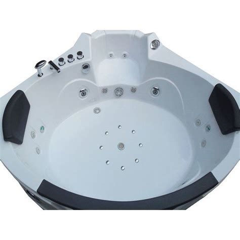 Comes with fixtures so you don't have to worry about purchasing them separately. Hydrotherapy 59" x 59" Corner Whirlpool Combination ...
