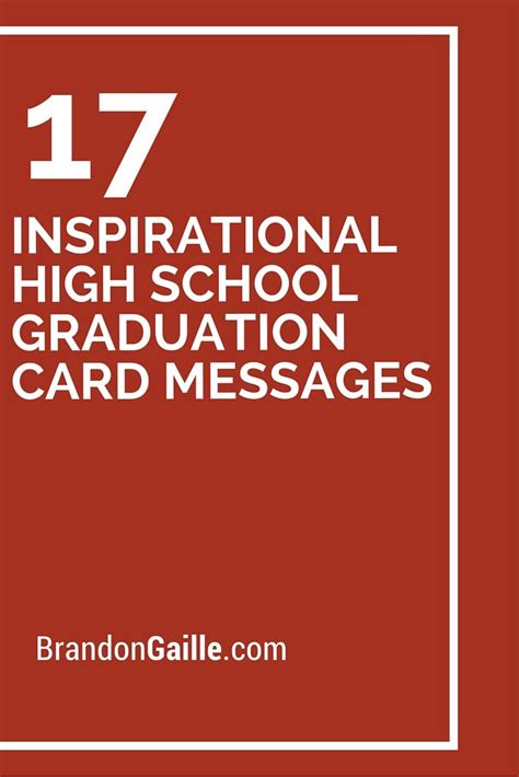 17 Inspirational High School Graduation Card Messages High School