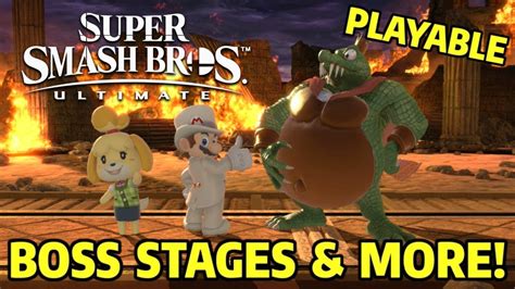 7 Extra Playable Stages Boss Stages And More Super Smash Bros
