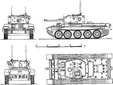 Cromwell Iv Tank Drawings Dimensions Figures Download Drawings