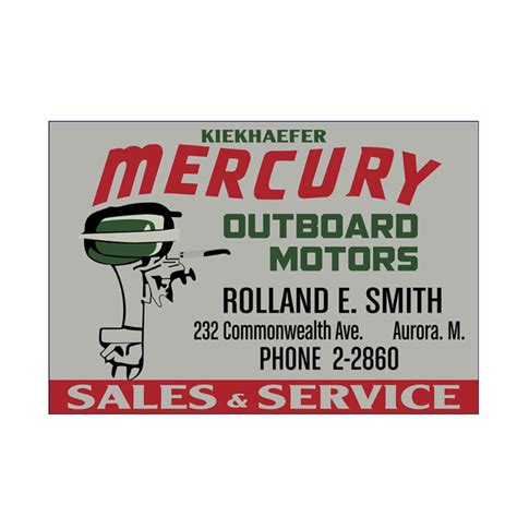 Mercury Outboard Dealer Sign Garage Signs Signs From Vintage