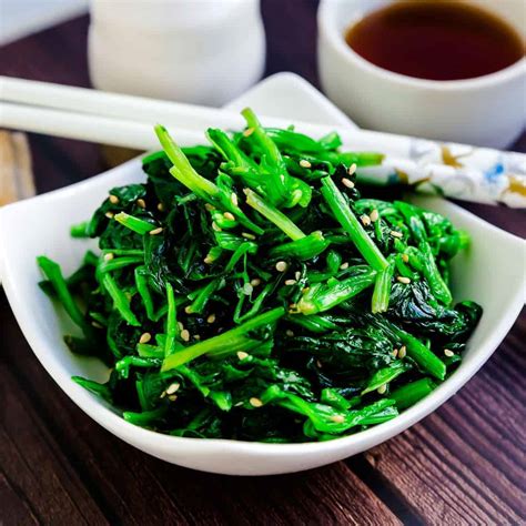Korean Spinach Salad 8 Minutes