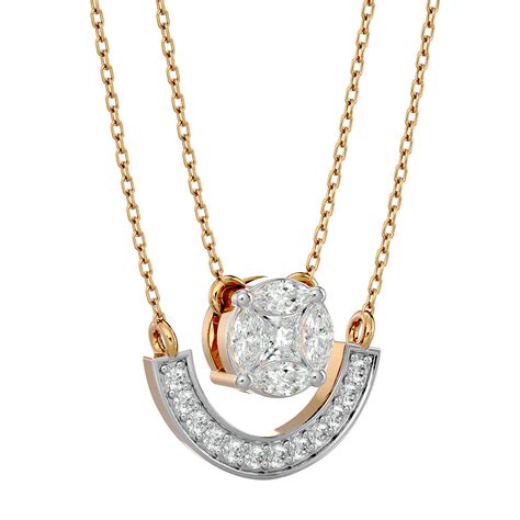 Diamond Layered Necklace Khwaahish Diamond Jewellery