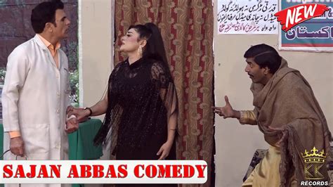 Sajan Abbas Slow Motion Comedy New Pakistani Stage Drama Abid