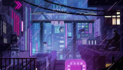 Billedresultat For Pixel Cyberpunk Pixel Art Background Pixel City
