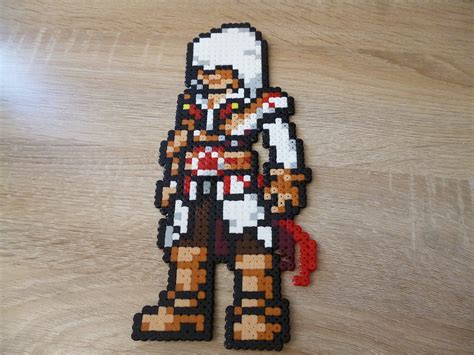 Sprite Assassins Creed Ezio Hama Beads Pixel Art Hama Bügelperlen Assassins Creed