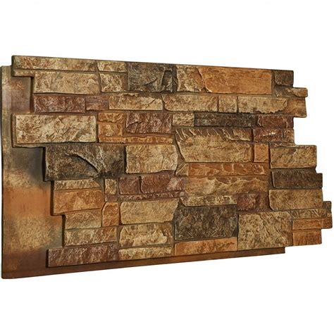 Faux stone in the form of paneling is engineered to interlock and fit like a jigsaw puzzle. id:1244940400 #InteriorBarnDoors | Cheap interior wall ...