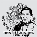 dibujo de la figura de benito juarez para stencil 6206964 Vector en ...