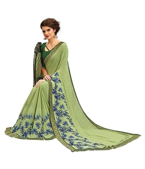 Results are less obvious for blurred images; Samarth Fab Green Georgette Saree - Buy Samarth Fab Green Georgette Saree Online at Low Price ...