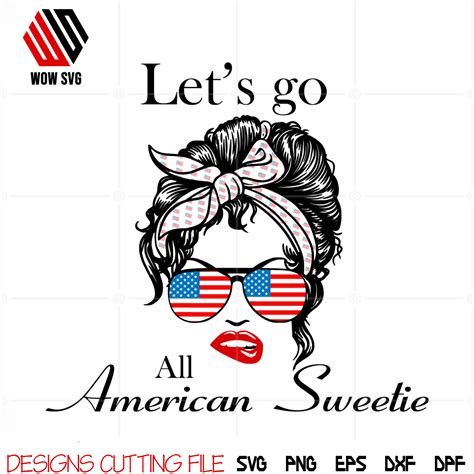 My First 4th July SVG Cutting Files American Flag Vector - WowSvg