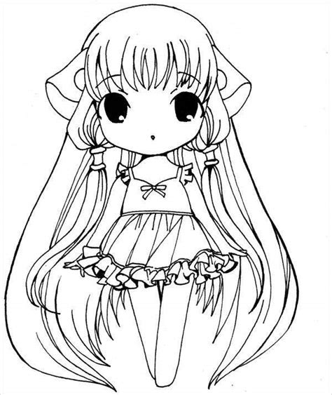 8 Anime Girl Coloring Pages Pdf  Ai Illustrator