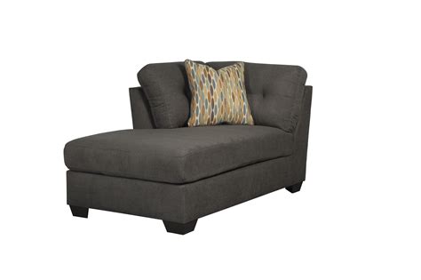Ashley Delta City 3pcs Sectional In Steel Left Hand Facing Contemporary