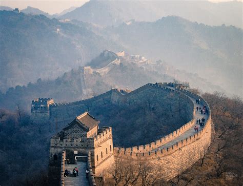 Grande Muraille De Chine Paysage Voyage Carte Plan