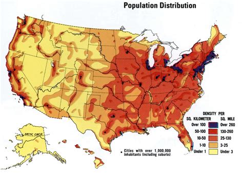 Population Of Usa Map