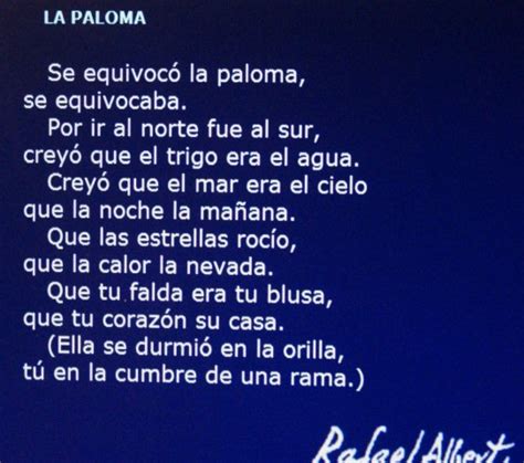 Álbumes 101 Foto Poema La Paloma De Rafael Alberti Cena Hermosa