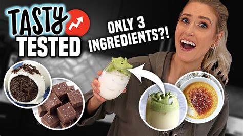 i tested 3 ingredient desserts from tasty buzzfeed what s worth making youtube
