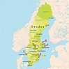Estocolmo playas mapa - Mapa de Estocolmo playas (Södermanland y ...
