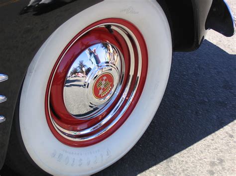 Cadillac White Wall Tires And Hubcap Vintage Car Show Crystalyn Kae