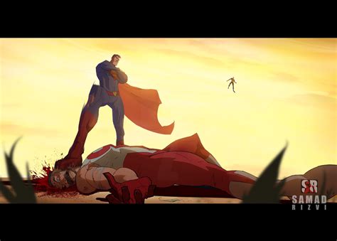 Artstation Superman Vs Omni Man