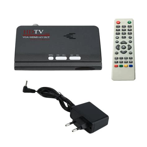 Eu Digital Terrestrial 1080p Dvb Tt2 Tv Box Vga Av Cvbs Tuner Receiver