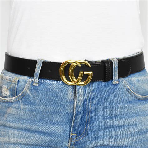Browse belt designs in gg marmont, dionysus and more. Farrah Real Leather Gucci Inspired Belt - Black - Style Of ...