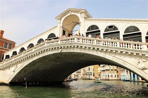 Rialto Bridge Venice Editorial Stock Image Image Of Oldest 100489664