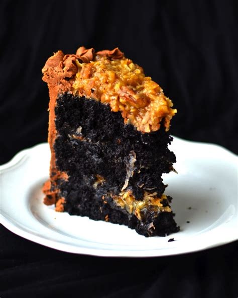 Every bite has a light crunch from the pecans, a sweet taste of coconut and a drizzle of chocolate. Yammie's Noshery: The Best German Chocolate Cake in All ...