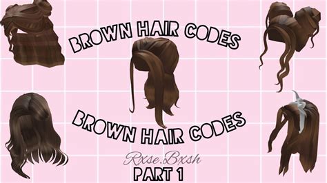 Cute Aesthetic Brown Hair Codes Bloxburg