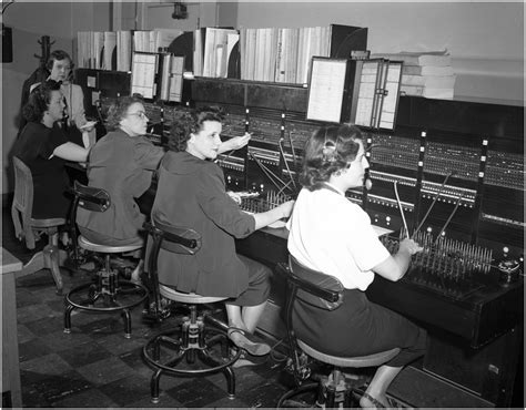 Telephone Switchboard With Operators Side 1 Of 1 The Portal To Texas History