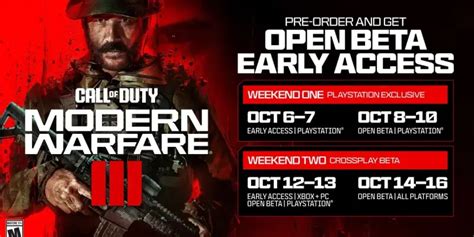 All Mw3 Beta Release Dates Times And When You Can Play