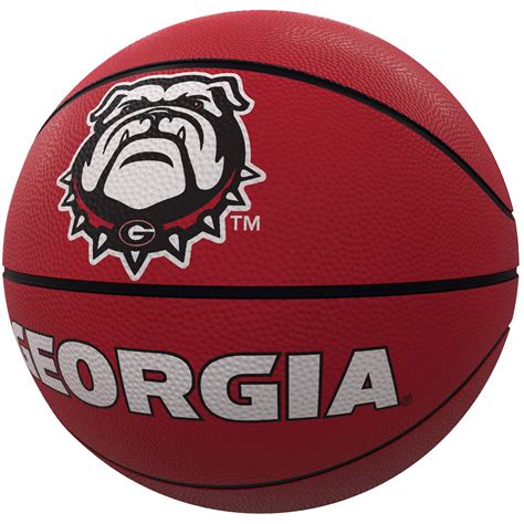 Logo Brands Georgia Bulldogs Mascot Official Size Rubber Basketball