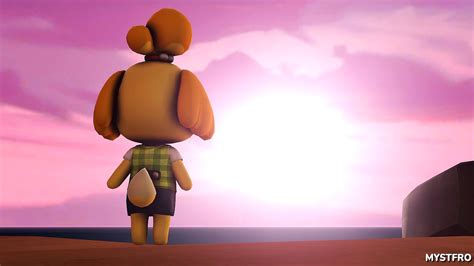 Animal Crossing Isabelles Sunset Animation Youtube