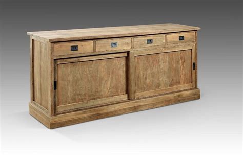 Teak Sideboard Se55 3 Teakholz Antik Massiv 90x200 Schrank Kommode