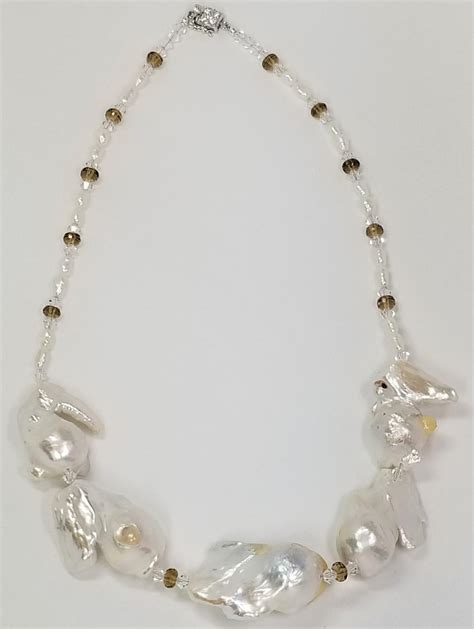 Large Baroque Pearl Necklace Attic Gallery