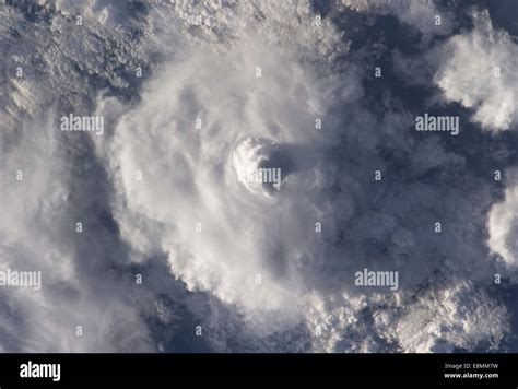 November 22 2010 View From Space Of A Cumulonimbus Cloud Over The