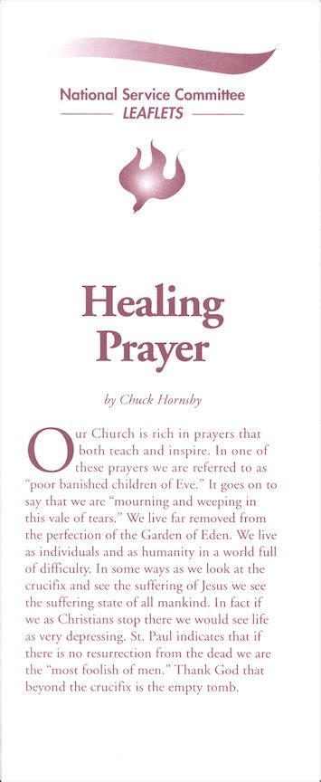 Healing Prayer Catholic Religious Education
