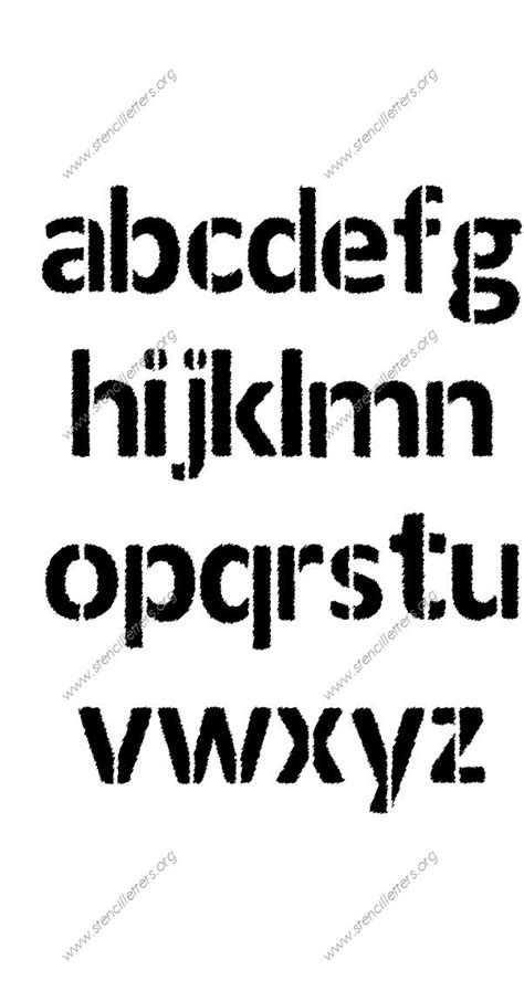Woodcut Novelty Uppercase And Lowercase Letter Stencils A Z 14 Inch Up