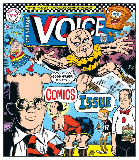 Image Of The Day Ward Suttons Village Voice Mash Up Cover Comics