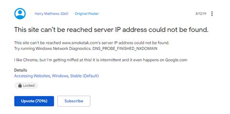 Fix Server Ip Address Could Not Be Found On Google Chrome