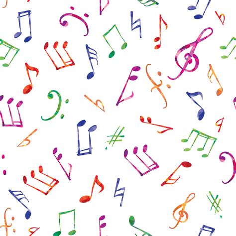 Music Pattern Music Notes And Signs Seamless Background 524466 Vector