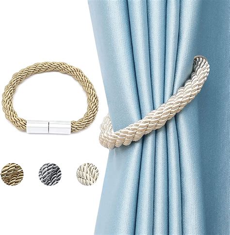 1 Pack Strong Magnetic Curtain Tiebacks Modern Simple Style Drape Tie