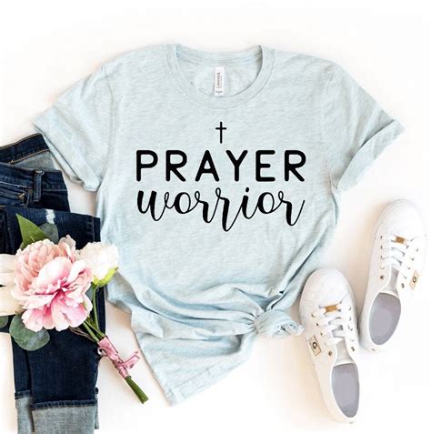 Prayer Warrior T Shirt Christian Tee Fundraiser Shirt Etsy