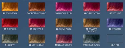 Jazzing Hair Color Hair Color Chart Hair Color Clairol Jazzing