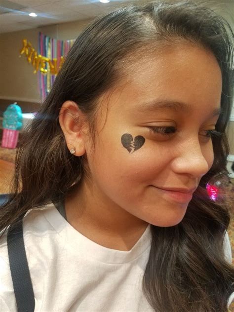 How does one review a film that does one element perfectly but he sacrifices his personal happiness, his wellbeing, and environment to paint the picture that everything is well and good between him and another person. Black broken heart face painting | Face painting designs ...